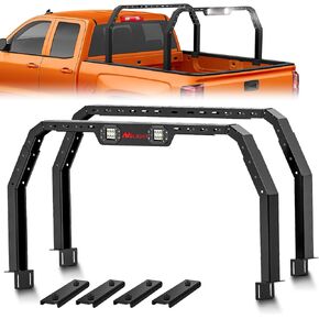 Nilight Truck Bed Cargo Rack Compatible with 2002-2024 Dodge Ram 1500 2014-2024 Chevy Silverado 1500 2009-2024 Ford F150 2007-2013 Toyota Tundra Overland Extender with 2Pcs LED Light Pods in Kuwait