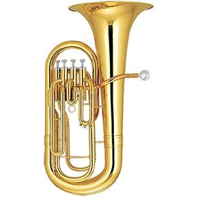 Professional Bb/F Key Euphonium Horn with 4 Stainless Steel Pistons, 11.8" Bell & 0.57" Bore – Gold Lacquer Finish, Rose Brass Leadpipe, ABS Case Included in Kuwait