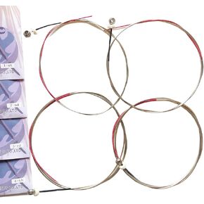 مجموعة مكونة من 4 أوتار من الفولاذ الأساسي كوبرونيكل النحاس والنيكل المتعرج G 1st D 2nd A 3rd E 4th Double Bass Strings 4/4 3/4 1/2 1/4 1/8 الحجم (1/2) in Kuwait