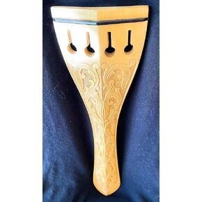 Indian Boxwood Carved Upright 4 String Bass Tailpiece in Kuwait