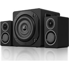 Computer Speakers with Subwoofer, 2.1 Gaming Speaker System for Desktop PC, 100W RMS, 6.5" Deep Bass, Bluetooth 5.3, AUX/RCA/Optical/Coaxial, Surround Sound for PC/Monitor/TV - Black in Kuwait