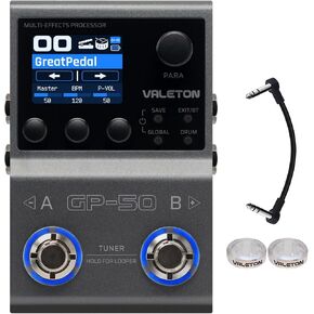 Valeton GP-50 Multi-Effects Processor | NAM & IR Loader with 100+ HD Effects, 9 Simultaneous Modules, BT App Control, 100 Patch Slots for Guitar/Bass in Kuwait