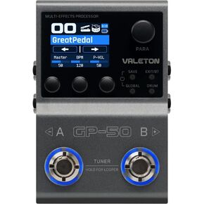 Valeton GP-50 SnapTone Multi-Effects Processor Pedal, IR Loader & Neural Amp Modeler, USB Audio Interface, Drum Machine & Looper, Bluetooth, 100+ FX, 100 Patches in Kuwait