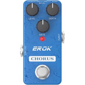 EROK Analog Chorus Pedal - Classic Warm Chorus Effect for Electric Guitar & Bass, True Bypass, Mini Size, Ideal for Jazz Style Music in Kuwait