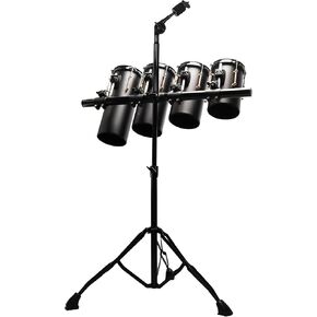 مجموعة توم مكونة من 4 قطع من الفولاذ الكربوني على طراز أوكتوبون - 6 بوصة × 14.5 بوصة، 6 بوصة × 12.5 بوصة، 6 بوصة × 11 بوصة، 6 بوصة × 8.6 بوصة - قطع معدنية لتوسيع مجموعة الطبل - عرض ساطع، متوافق مع حامل الصنج in Kuwait