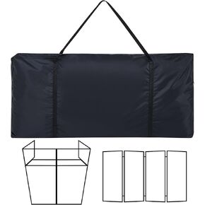 DJ facade Carry Bag 1680d Oxford Cloth DJ Booth Facade Panel Carrying Bag Black Portable Equipment Case Reinforced Replacement (50 x 29.5 x 5.7 Inch) in Kuwait