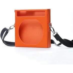 Shanling EC Zero T Leather Case, Protective Cover with Magnetic Attachment & Visual Sunroof, Portable PU Leather Case with Metal Clip for Shanling EC Zero/EC Zero T CD Player (Orange) in Kuwait