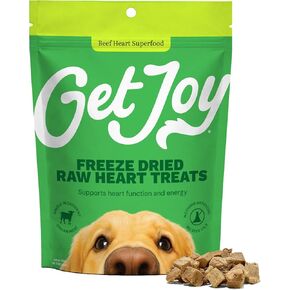 Get Joy Freeze Dried Superfood 100% Beef Kidney Dog Treats, 4 Ounce Bag, Single Ingredient Organ Meat, High Protein, Immune Health, Muscle Repair, Grain Free, Gluten Free, Made in USA in Kuwait