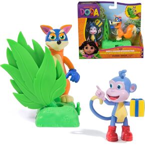 Dora, Zoom & Explore Adventure Pack with Dora & Tico Toy Figures & 3-Wheeled Scooter Accessory, Kids Toys for Girls & Boys Ages 3 and Up in Saudi Arabia