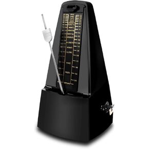 Mechanical Metronome with Loud Sound and Accurate Rhythm for Beginners and Professionals, Ideal for Piano Guitar Drum Violin and Other Instruments (Black) in Kuwait