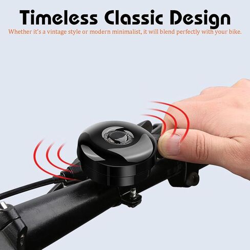 أجراس الدراجة معدنية بالكامل مكونة من قطعتين من أبواق ركوب الدراجات، صوت رنين عالٍ، سهلة التركيب، ملحقات الدراجة in Kuwait