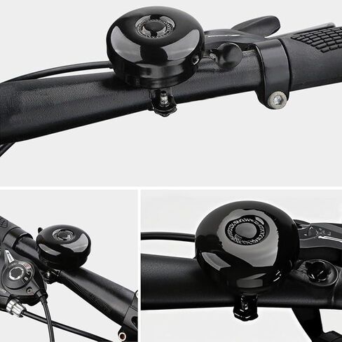 أجراس الدراجة معدنية بالكامل مكونة من قطعتين من أبواق ركوب الدراجات، صوت رنين عالٍ، سهلة التركيب، ملحقات الدراجة in Kuwait