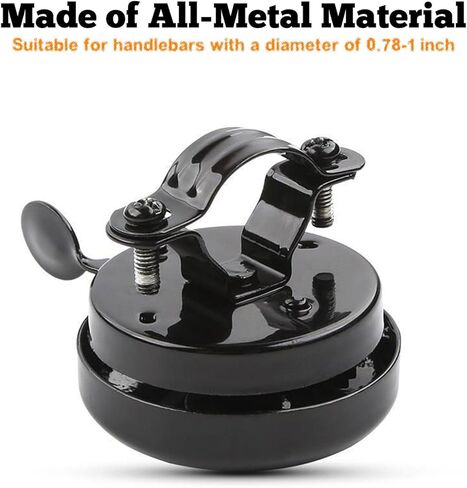 أجراس الدراجة معدنية بالكامل مكونة من قطعتين من أبواق ركوب الدراجات، صوت رنين عالٍ، سهلة التركيب، ملحقات الدراجة in Kuwait