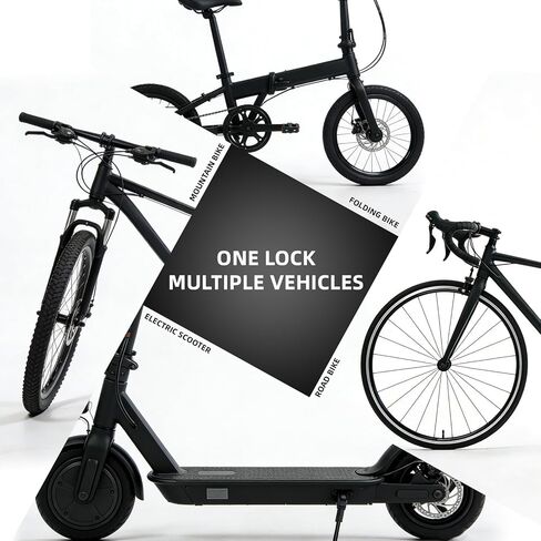 ROCKBROS Bike Lock Scooter Lock 23.4-Inch Heavy Duty Anti-Theft Chain Lock with Key E-Bikes Accessories in Saudi Arabia