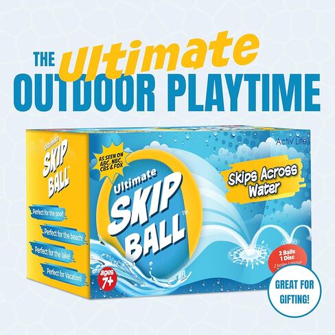 أكتيف لايف كرات تخطي المياه النهائية، كرة نطاطة للمياه لحمام السباحة، ألعاب الشاطئ للأصدقاء والعائلة والأطفال والكبار in Kuwait