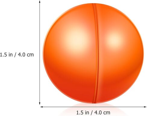 Cabilock 25pcs Raffle Drawing Balls, Openable Capsule Number Bingo Game Cage Ball, Prize Gumballs Funny Lottery Props for Party Games, Vending Machine, And Decorations, Orange in Kuwait