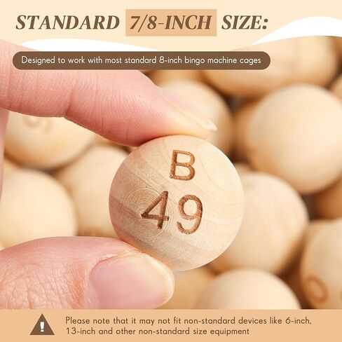 200 قطعة من كرات البنغو B-1 إلى O-200 مقاس 7/8 بوصة، كرات ألعاب البنغو البديلة الخشبية الصلبة للحفلات، وسحوبات الجوائز in Kuwait