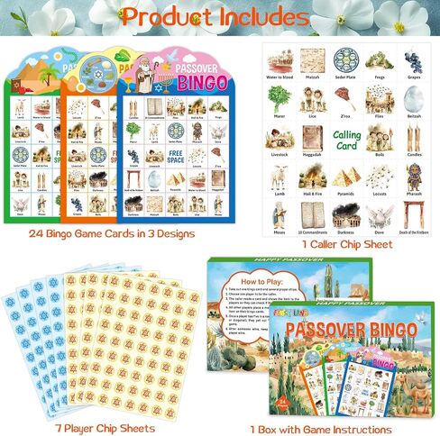 لعبة فانسي لاند عيد الفصح بينغو للأطفال والكبار وعيد الفصح وبطاقات البنغو العائلية والأنشطة الليلية وديكورات الهدايا 24 لاعبًا in Saudi Arabia