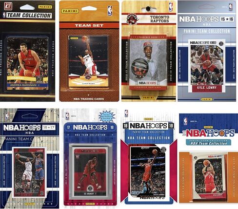 NBA Toronto Raptors 8 مجموعات مختلفة من بطاقات التداول المرخصة in Kuwait