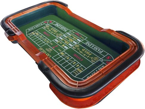 93" Deluxe Casino Dice Game Craps Table with Felt Diamond Pyramid Bumper Rubber Design, Green Wood Green Casino-Grade Felt Layout Luxurious Gaming Experience in Saudi Arabia