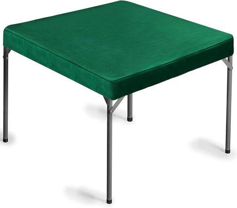 Frienda Game Table Cover Felt Game Tablecover Folding Tablecloth for Card for Playing Poker Cards Mahjong Puzzles Board Games, Table Not Included(Green,34 x 34 x 4 Inch) in Saudi Arabia