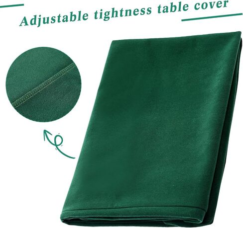 Frienda Game Table Cover Felt Game Tablecover Folding Tablecloth for Card for Playing Poker Cards Mahjong Puzzles Board Games, Table Not Included(Green,34 x 34 x 4 Inch) in Saudi Arabia