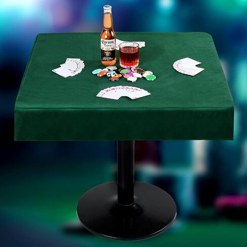 Frienda Game Table Cover Felt Game Tablecover Folding Tablecloth for Card for Playing Poker Cards Mahjong Puzzles Board Games, Table Not Included(Green,34 x 34 x 4 Inch) in Saudi Arabia