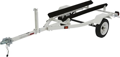 Jet Ski Trailer Kit, PWC Steel Trailer with 610-Lb Load Capacity, 6.4ft x 3.3ft Deck, Adjustable Bunks, DOT-Approved LED Lights, Personal Watercraft Trailer in Kuwait