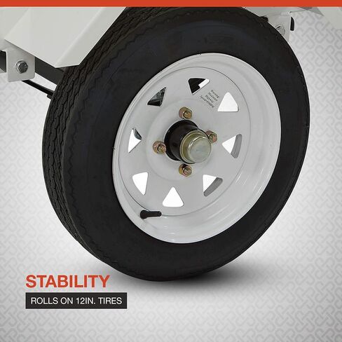 Jet Ski Trailer Kit, PWC Steel Trailer with 610-Lb Load Capacity, 6.4ft x 3.3ft Deck, Adjustable Bunks, DOT-Approved LED Lights, Personal Watercraft Trailer in Kuwait