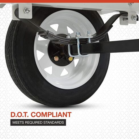 Jet Ski Trailer Kit, PWC Steel Trailer with 610-Lb Load Capacity, 6.4ft x 3.3ft Deck, Adjustable Bunks, DOT-Approved LED Lights, Personal Watercraft Trailer in Kuwait