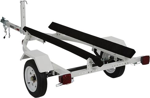 Jet Ski Trailer Kit, PWC Steel Trailer with 610-Lb Load Capacity, 6.4ft x 3.3ft Deck, Adjustable Bunks, DOT-Approved LED Lights, Personal Watercraft Trailer in Kuwait