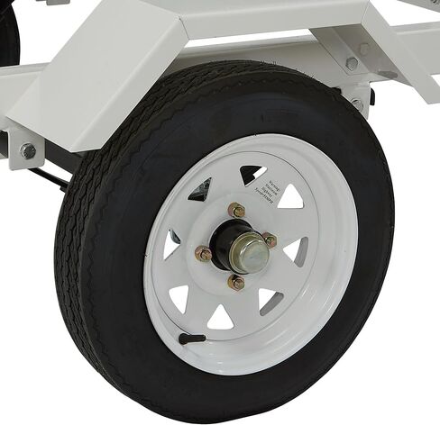 Jet Ski Trailer Kit, PWC Steel Trailer with 610-Lb Load Capacity, 6.4ft x 3.3ft Deck, Adjustable Bunks, DOT-Approved LED Lights, Personal Watercraft Trailer in Kuwait