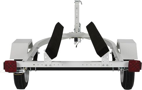 Jet Ski Trailer Kit, PWC Steel Trailer with 610-Lb Load Capacity, 6.4ft x 3.3ft Deck, Adjustable Bunks, DOT-Approved LED Lights, Personal Watercraft Trailer in Kuwait