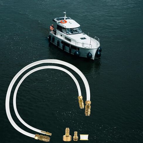 Hydraulic Steering Bleed Kit for Sea Star Systems, Quick Connect Fluid Filler Hose, Fits All Outboard, Sterndrive & Inboard Hydraulic Steering in Saudi Arabia