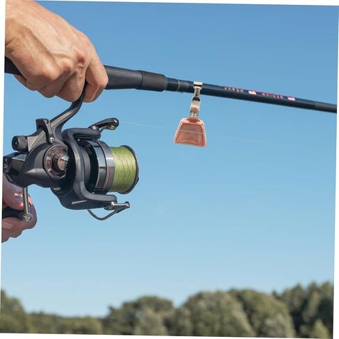 HANABASS 10Pcs Fishing Bells with Eagle Clamp Loud Alerts for Rods Easy Attachment for Sea Fishing Durable Design for Anglers in Saudi Arabia