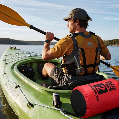 Boat Safety Kit Boat Essentials Kit Include 2L Waterproof Dry Bag LED Flashlight Survival Whistle Float and Line Emergency Set for Kayaks Canoe Sailboat Paddle Board in Saudi Arabia