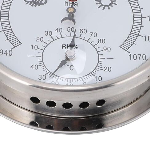 HEEPDD Clocks & Barometers Stainless Steel 3 in 1 for Boats Offices Temperature Pressure Humidity Marine Weather Station Hygrometer Thermometer Nan Other Means of Transportation in Saudi Arabia