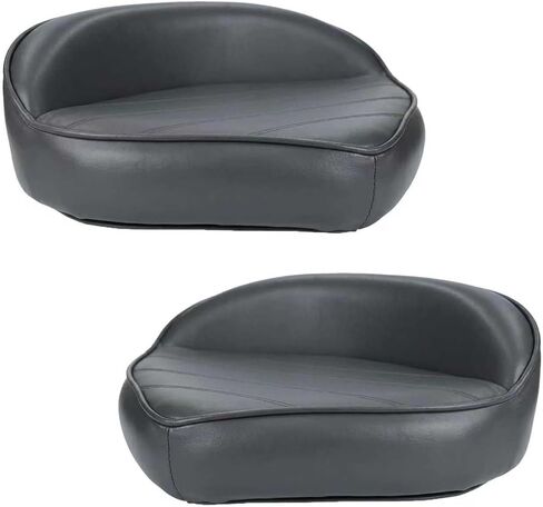 صب مقعد الصيد باس مقعد القارب، البحرية الصف الفينيل الخارجي العالمي برو صب مقعد سطح السفينة لصيد الأسماك جون باس المقتفي برو بعقب كرسي، رمادي داكن-1Pack، 15 "W × 11"D × 6 "H in Kuwait