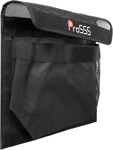 Boat Storage Mesh Bag with Secure Closure Flap - 13.7" x 9.8" - Upgraded Leak-Proof Design/Adhesive Backing/Perfect Boat Organizer-Boat Accessories-Keeps Contents Secure in Rough Waters in Kuwait