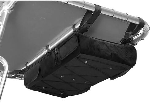 MDSTOP T-Top Storage Bag, Boat Life Jackets Bag Can Secure 4 Fishing Rods, Hold 4-6 Type II Life Jackets, for Most T-Top Hard Tops, Bimini-Tops, Pontoon Tops(Life Jackets not Included) in Kuwait