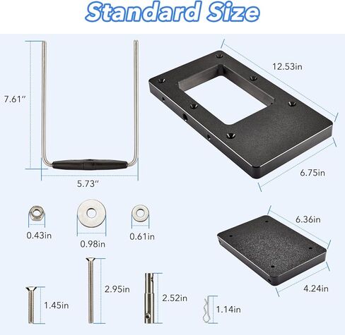 MKA-21 Quick Release Bracket 1854021,Fits Ulterra,Terrova,PowerDrive,PowerDrive V2,Deckhand 40,Pontoon Trolling Motors,Easy Install Mounting Bracket,Black in Kuwait