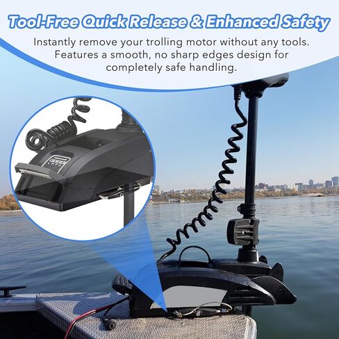 MKA-21 Quick Release Bracket 1854021,Fits Ulterra,Terrova,PowerDrive,PowerDrive V2,Deckhand 40,Pontoon Trolling Motors,Easy Install Mounting Bracket,Black in Kuwait