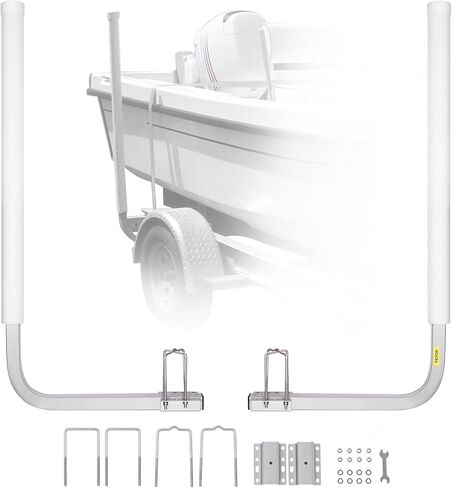 VEVOR Boat Trailer Guide, 16.7"- 60″ Adjustable Design Trailer Guide Poles, 2PCS Trailer Guide-Ons for Ski Boat, Fishing Boat or Sailboat Trailer in Kuwait