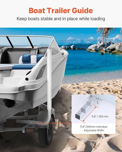 VEVOR Boat Trailer Guide, 16.7"- 60″ Adjustable Design Trailer Guide Poles, 2PCS Trailer Guide-Ons for Ski Boat, Fishing Boat or Sailboat Trailer in Kuwait