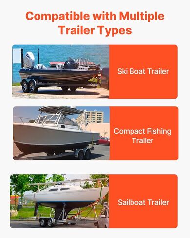 VEVOR Boat Trailer Guide, 16.7"- 60″ Adjustable Design Trailer Guide Poles, 2PCS Trailer Guide-Ons for Ski Boat, Fishing Boat or Sailboat Trailer in Kuwait