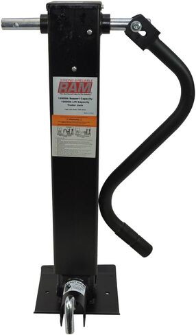 RAM TJD-12000SP-F Black 12, 000lb Trailer Jack with Side Handle, 1 (Non-Carb Compliant) in Saudi Arabia