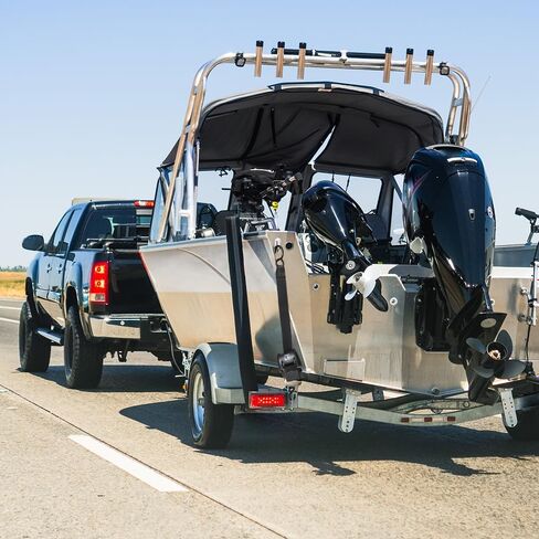 قابل للسحب قارب رافدة التعادل أسفل الأشرطة قارب مقطورة التعادل أسفل حزام 2x43 بوصة، 2500 رطل قوة كسر مع قفل الإفراج السريع (البلاستيك) in Kuwait