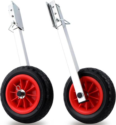 Boat Launching Wheels, 10" Removable Boat Transom Launching Dolly Wheels for Inflatable Boats, Jon Boats, Transom Boat Launching Wheels in Kuwait