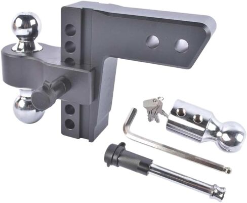 Adjustable Trailer Hitch Tri Ball 1-7/8 Inch 2 Inch 2-5/16 Inch Fits 2.5 Inch Receiver in Kuwait