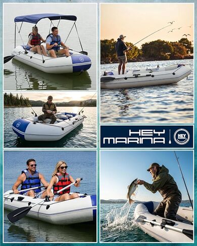 10FT Inflatable Fishing Boat for Adults with Drop-Stitch Floor 3–4 Persons PVC Inflatable Boat USCG Approved in Kuwait